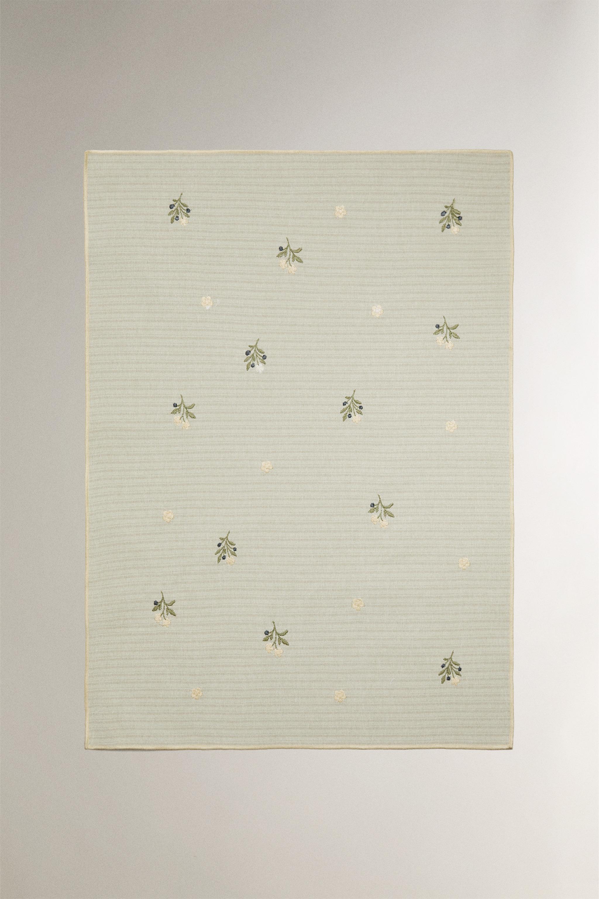 EMBROIDERED COTTON KITCHEN TOWEL